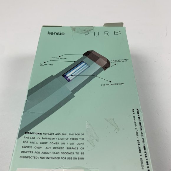 Kensie Pure Led UV Sanitizer Kill Up to 99% Germ Retracatble Top Microport 6180 - Picture 4 of 5